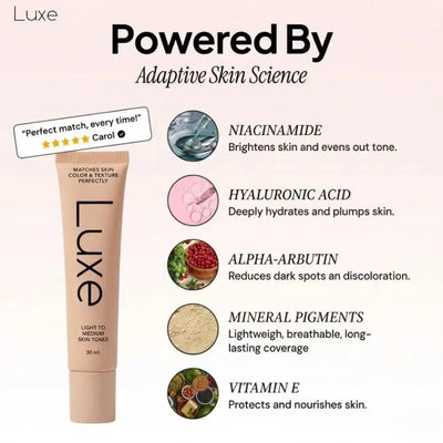 Luxe Foundation | Built For Dark Spots & Hyperpigmentation Luxe Research US