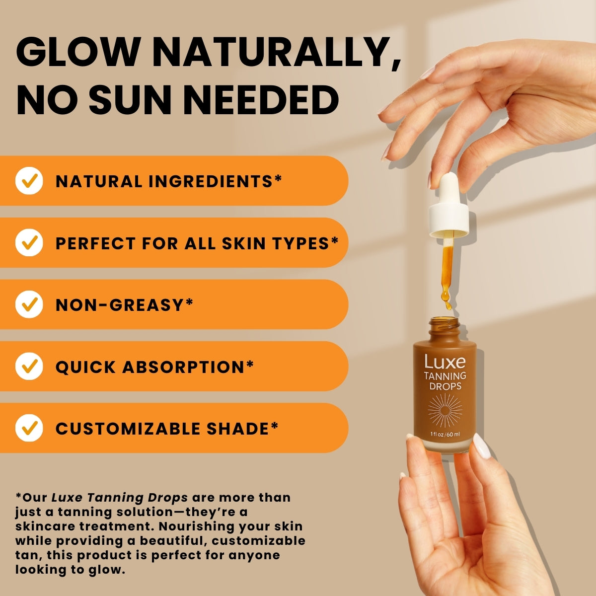 Luxe™ Tanning Drops -  Skin Glow Treatment