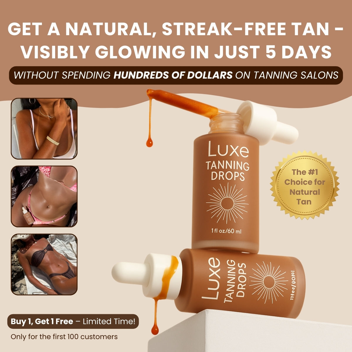 Luxe™ Tanning Drops -  Skin Glow Treatment